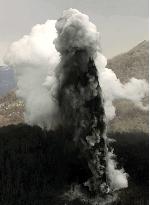 Mt. Usu erupts again near Lake Toya